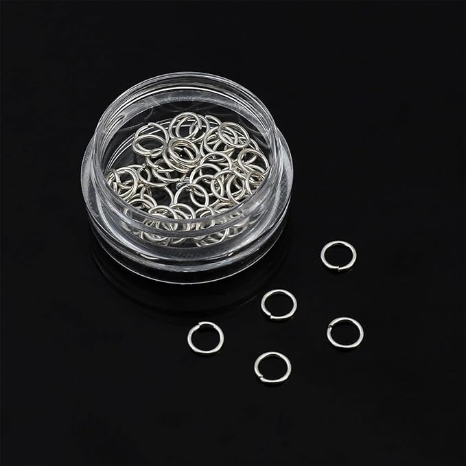 925 Sterling Silver Jump Rings 0.6x5mm 50pcs for Jewelry Making Findings