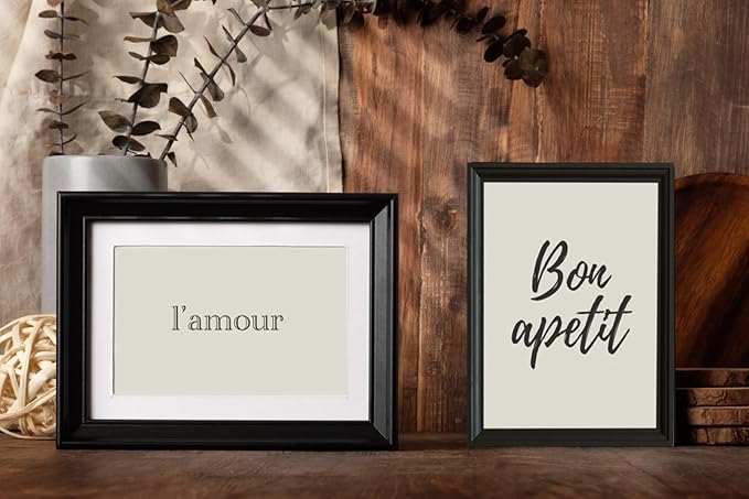 KTKDE 12x12 Picture Frame Set of 5, Wooden frames black, Wall Hanging Display, Best Square Photo Frame Studio Gallery for Photos, Posters & Art Prints