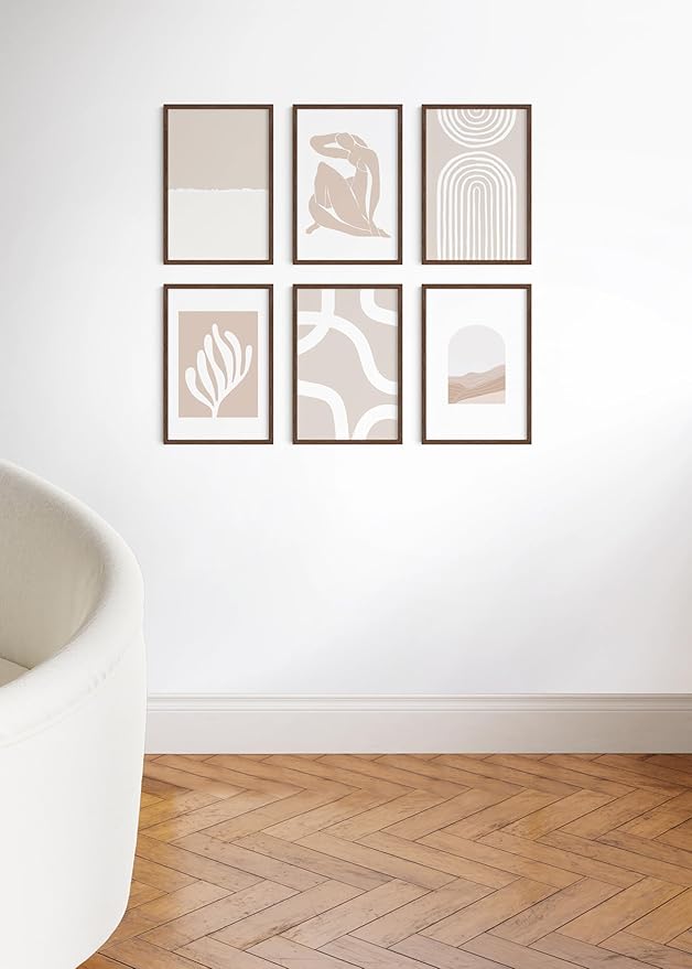 HAUS AND HUES Walnut Wood 12x18 Picture Frames - Set of 9, Light Oak Natural Frames with Plexiglass (Standalone Walnut Oak Frame)