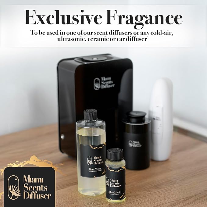 Blue Moon Scent Inspired by Shangri-La Hotel 17 Fl Oz - 500 ml Essential Oils Aroma for Home Office Diffuser Luxury Fragance Refill Aromatherapy Fresh Natural Blend of Lemon, Lilac and Sandalwood.