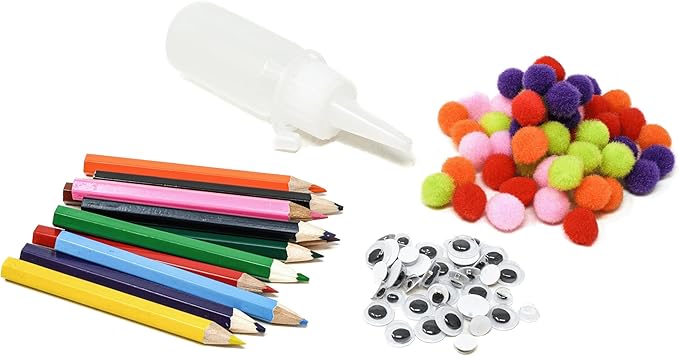 AreYouGame.com Make Your Own Custom Birthday Card Kit DIY Craft Kit for Ages 6+ | Includes 100+ Pieces: Cards, Stickers, Pom Poms | Create Personalized Birthday Greetings
