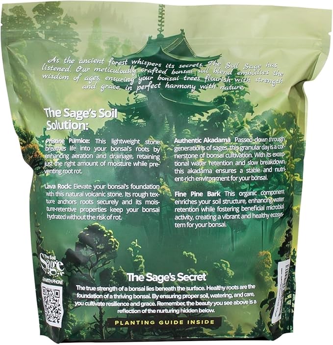 2.5qts Premium Bonsai Mix - U.S.A. Made Ready to Use - Akadama, Pumice, Lava Rock, Fine Pine Bark - Large Bag for All Bonsai Tree - High Drainage Potting, Repotting