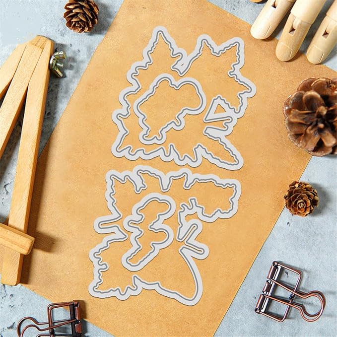 Butterfly Flower Grass Stamps and Cutting Dies for Card Making DIY Transparent Silicone Clear Stamp and Metal Die Cuts Sets for Scrapbooking Paper Greeting Cards Decor Seals Craft Supplies