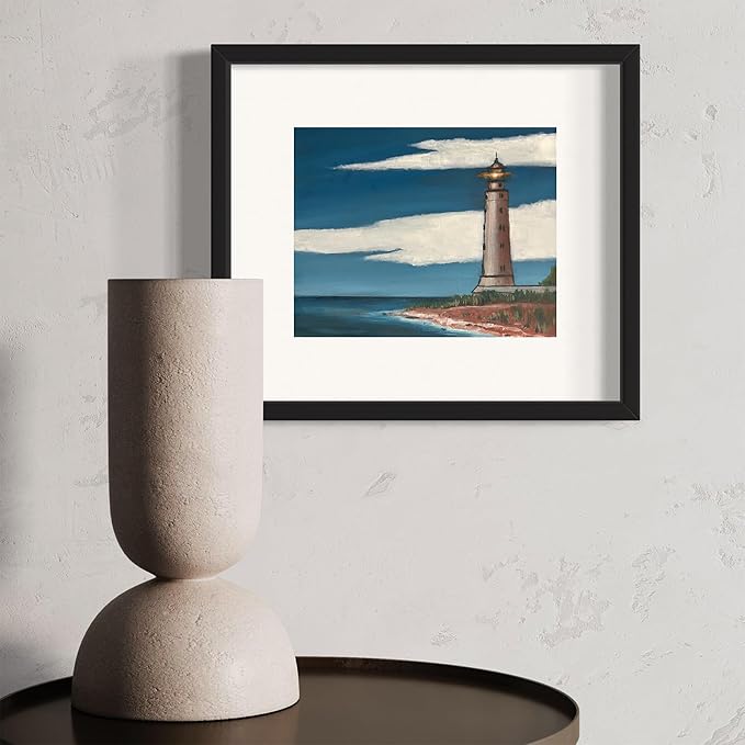 Painting4Real DIY Art Painting Kit for Adults – Learn to Paint Lighthouse with Video Tutorials – 9 Pieces Acrylic Paint Set for Adults –Perfect Christmas Crafts & Holiday Gifts for Art Lovers
