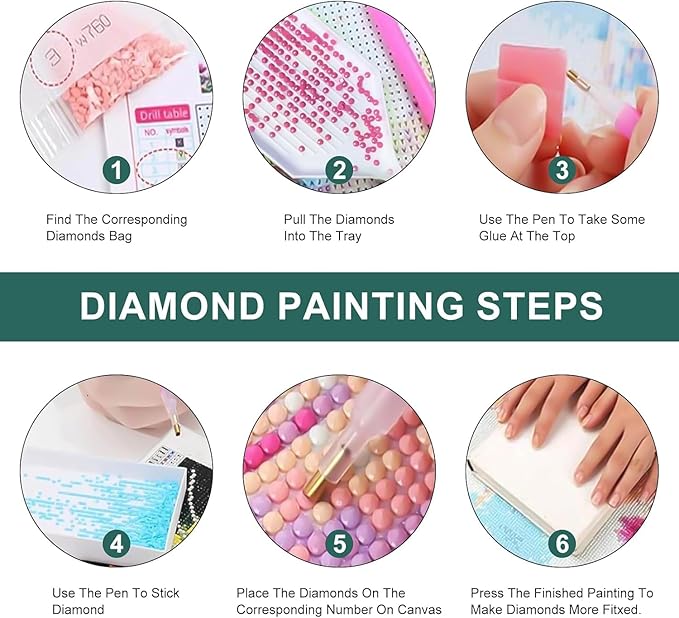 mrpwnle Hummingbird Diamond Art Kits for Adults, Bird Diamond Painting Kits for Beginners, 5D Diamonds Painting, DIY Full Drill Gem Art Crafts Kit Home Wall Decor Gifts 16x12 inch