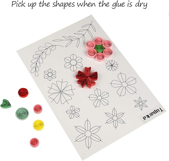 TUPARKA 19 Pcs Paper Quilling Kits 45 Colors 900 Strips Quilling Art Paper DIY Craft