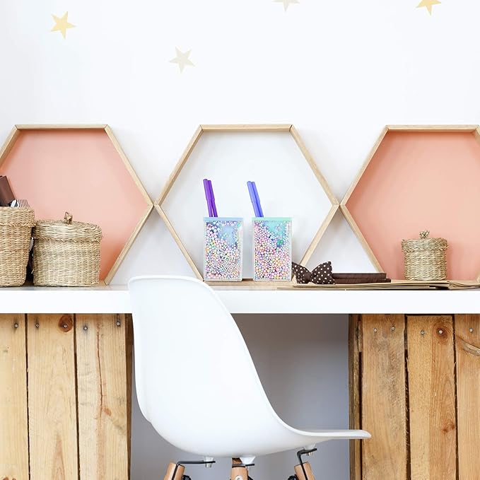 2 Pieces Cute Bubble Pen Holder Multi-purpose Desktop Organizer Back to School Gift Kawaii Office Supplies Pastel Desk Accessories Stationery Makeup Brush Holder with Bubble Ball (Blue and Green)