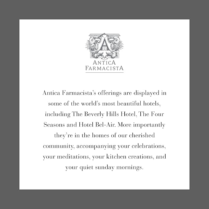 Antica Farmacista Home Ambiance Diffuser - Long-Lasting Reed Scent Diffuser - Luxury Room Freshener Gift - Liquid Velvet, 3.4 fl oz