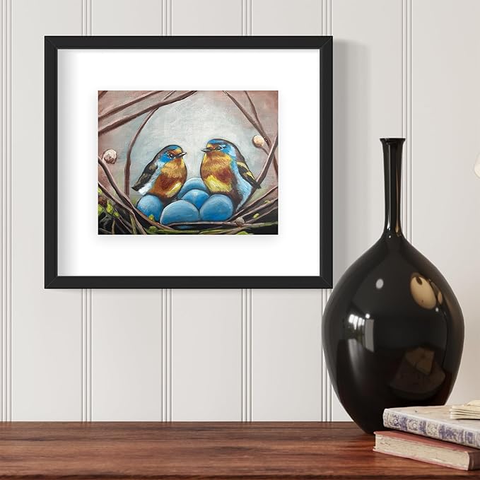 DIY Painting Class Kit for Adults with Video Tutorials: Learn to Paint Nesting Birds – How to Paint with Acrylics – Painting & Art Supplies – 9 Piece Acrylic Paint Set