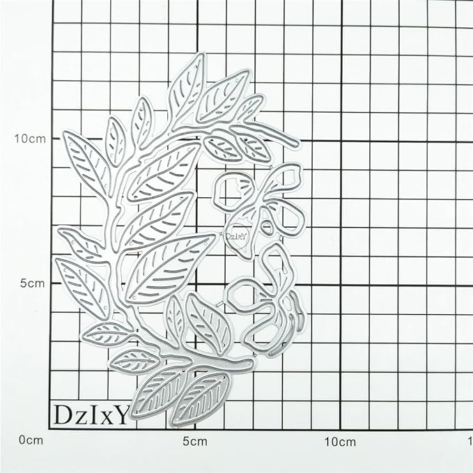 DzIxY Patchwork Tree Branches Leaves and Flowers Metal Cutting Dies for Card Making Kit Embossing Paper Die Cuts Set Scrapbook Stencils Supplies Machine Templates