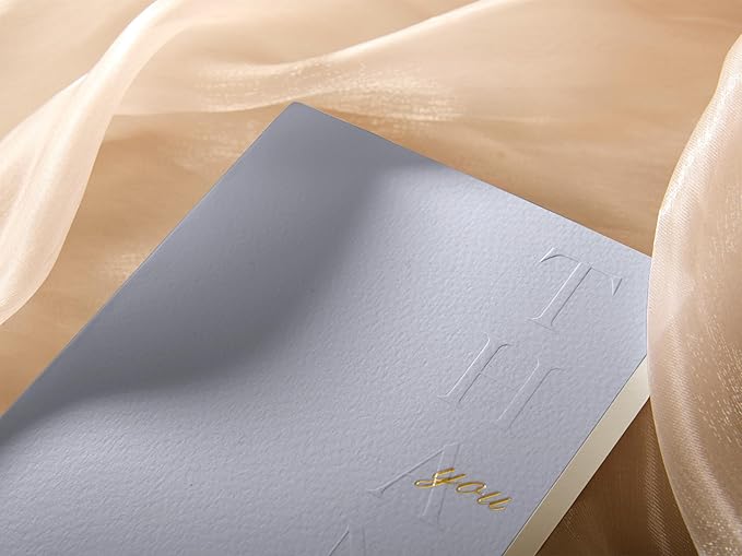 20 Pack Thank You Cards with Envelopes, 4.25×5.5 Inch Textured Thank You Notes, 4 Color Assorted Thank You Cards with Raised Embossed Letters and Gold Foil Seal Envelopes, Blank Inside