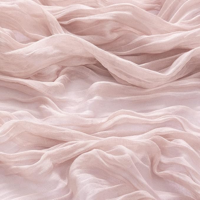 30 Pack Pink Cheesecloth Napkins Christmas Cloth Napkins Set of 30 Pale Pink Holiday Dinner Napkins Bulk 21x21 Inches for Wedding Bridal Shower Baby Shower Xmas Parties