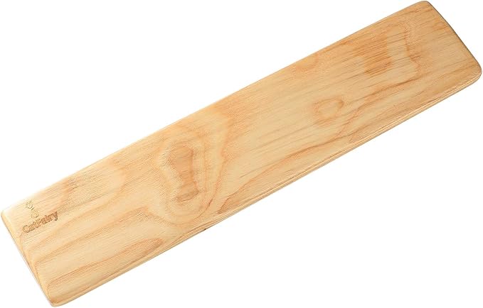 Wooden Keyboard Wrist Rest, Keyboard Wooden Palm Rest, Keyboard Wrist Rest Pad, Solid Wood Mouse Pad Wrist Guard, Ash Wood Wrist Rest, Wrist Pad for Keyboard, (Fraxinus Excelsior,17.3in)