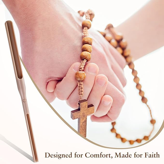 2 Pack Large Rosary Cord Knotting Tool, #7#9 and #36 Dual Head Rosary Making Supplies, Twine Knotting Tool Fits Thicker Cord Sizes, Two Sided Tying Tools for Bead, Jewelry Making, Bracelet