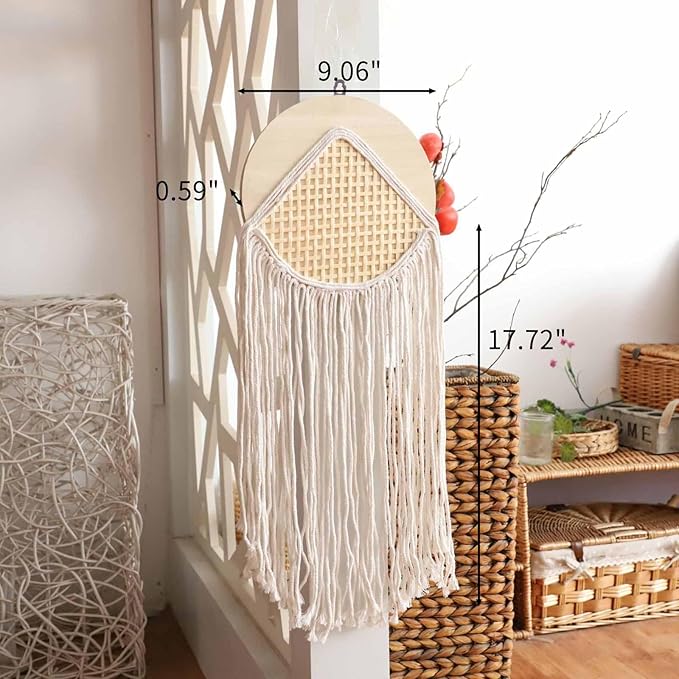 GYASVWU Macrame Wall Hanging Boho Wall Art Decor,Bohemian Woven Home Decor for Apartment,Living Room,Nursery, Bedroom,Party (Original)