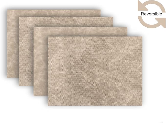 Placemats Set of 4 12" x 18" Heat-Resistant Table Mats for Dining Table Set for 4 Kitchen & Dining Room Decor Farmhouse, Boho, & Modern Style Easy to Clean, Durable & Stylish Table Decor
