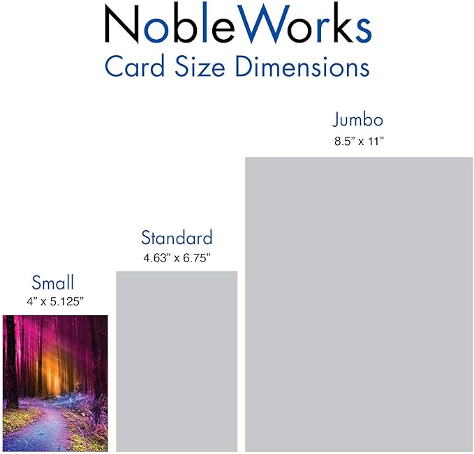The Best Card Company - 20 Landscape Nature Note Cards Blank (4 x 5.12 Inch) (10 Designs, 2 Each) - Extreme Colors AM3178OCB-B2x10