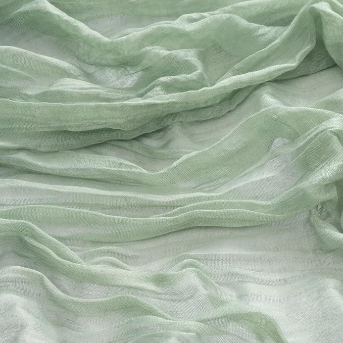 30 Pack Sage Green Cheesecloth Napkins Christmas Cloth Napkins Set of 30 Sage Holiday Dinner Napkins Bulk 21x21 Inches for Wedding Bridal Shower Baby Shower Xmas Parties