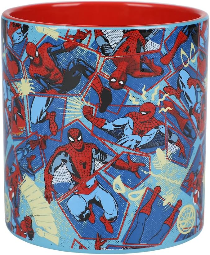 Bioworld Spider-Man Superhero Collage 16 Ounce Ceramic Mug