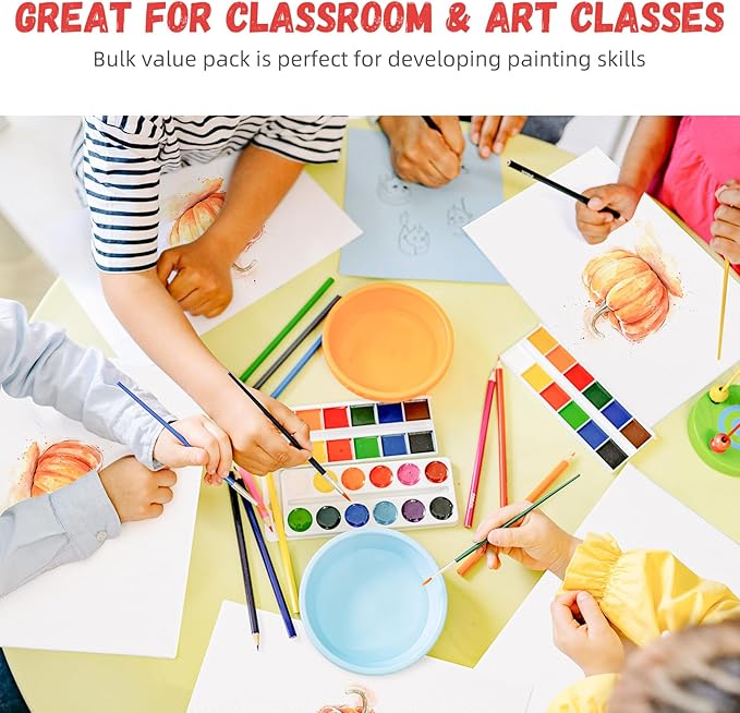 Simetufy Canvas Boards for Painting, 8 x 10 Inch Blank Panels, 100% Cotton for Acrylic & Oil Paints (80 Pack)
