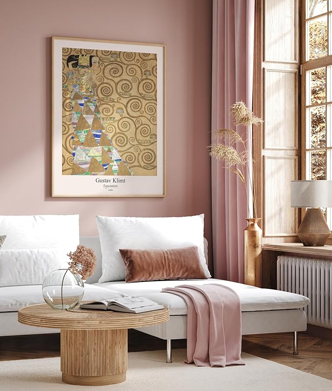 Poster Master Vintage Gustav Klimt Poster - Retro Expectation Print - Art Nouveau - Symbolism Art - Abstract Art - Aesthetic Art - Classic Painting - Living Room Wall Decor - 8x10 UNFRAMED Wall Art