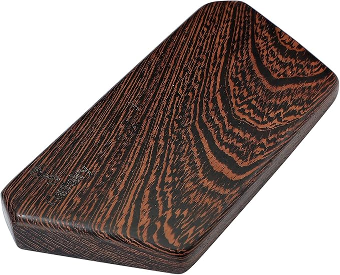 Wooden Keyboard Wrist Rest and Mouse Pad - Solid Wood Palm Guard for Keyboard and Mouse - Wenge, 6.9in
