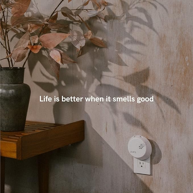 Pura & Brooklyn Candle Studio Home Scent Refill - Smart Air Diffuser - Up to 120-Hours of Luxury Fragrance per Refill - Home Essential - Clean & Safe Diffuser Fragrance - 2 Pack, Palo Santo