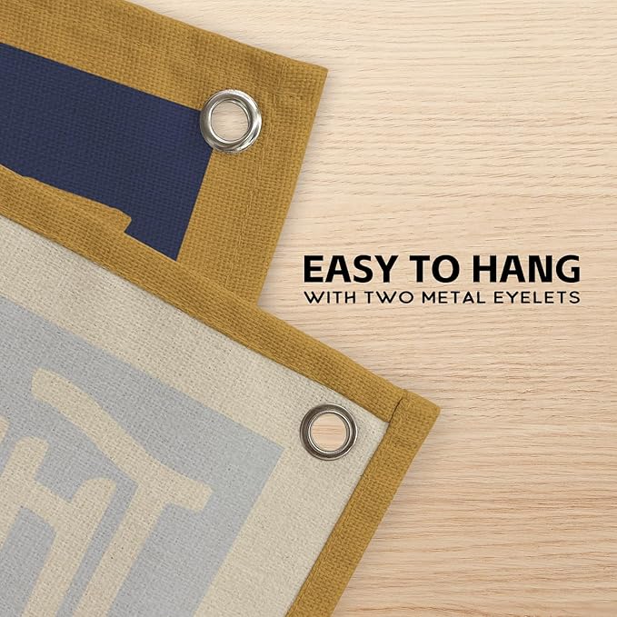 This Must Be The Place Canvas Banner, Vintage Retro Banner Wall Hanging Flag Decor for Home Classroom Playroom