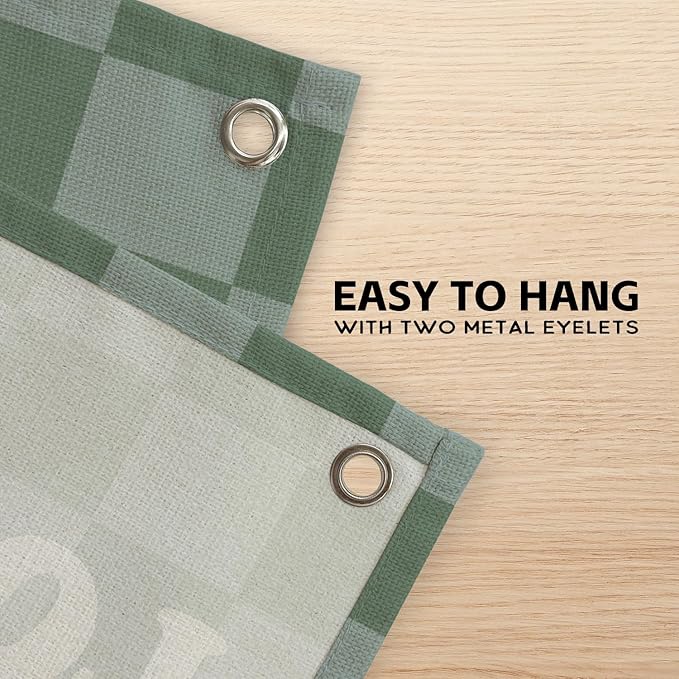 Long Live Playtime Banner, Boy Nursery Decor, Sage Green Blue Canvas Banner Wall Hanging Banner Flag Decor for Nursery Playroom Toddler Room, Boys Kids Room Decor, 26x19 Inch, Beige