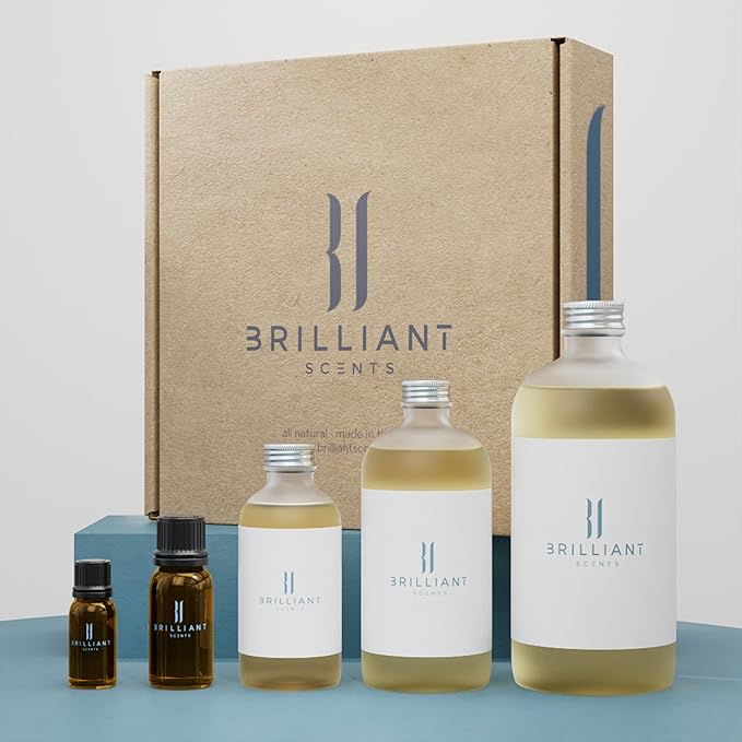 Brilliant Scents Island Oasis Fragrance Oil 200ml - Premium Diffuser Oil for Home, Office, Hotels - Long Lasting, Plant-Based, Meets IFRA Standards, USA-Made - Citrus, Chamomile, Patchouli