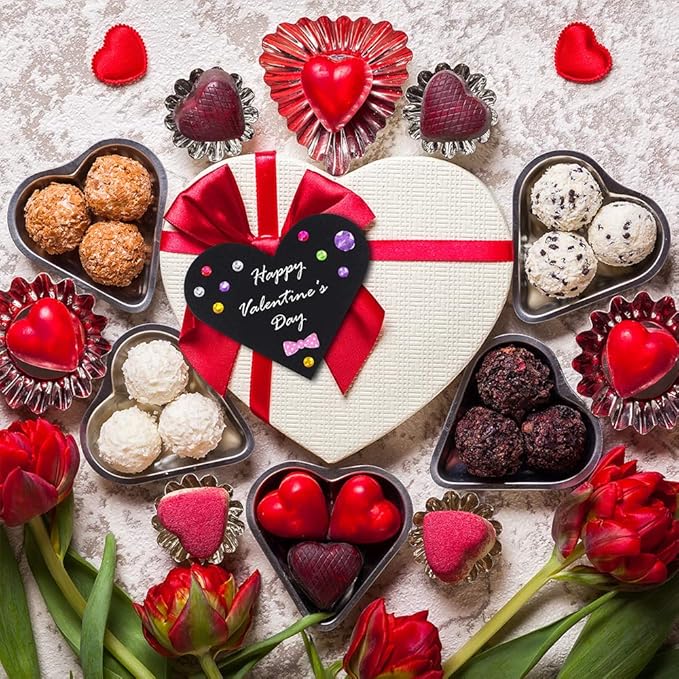 Winlyn 50 Sets DIY Paper Heart Cards and Envelopes Stickers 10 Styles of Blank Die-Cut Heart Cardstock Note Cards with Assorted Hearts Stickers for Mother's Day Valentine's Day Greeting Love Gift