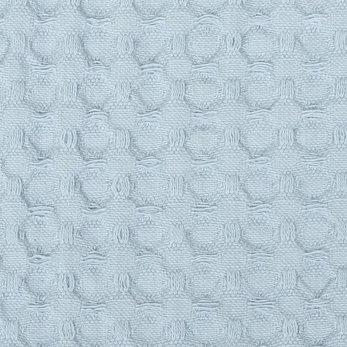 Sweet Home Collection 100% Fine Cotton Blanket Luxurious Weave Stylish Design Soft and Comfortable All Season Warmth, King, Waffle Weave Pearl Blue