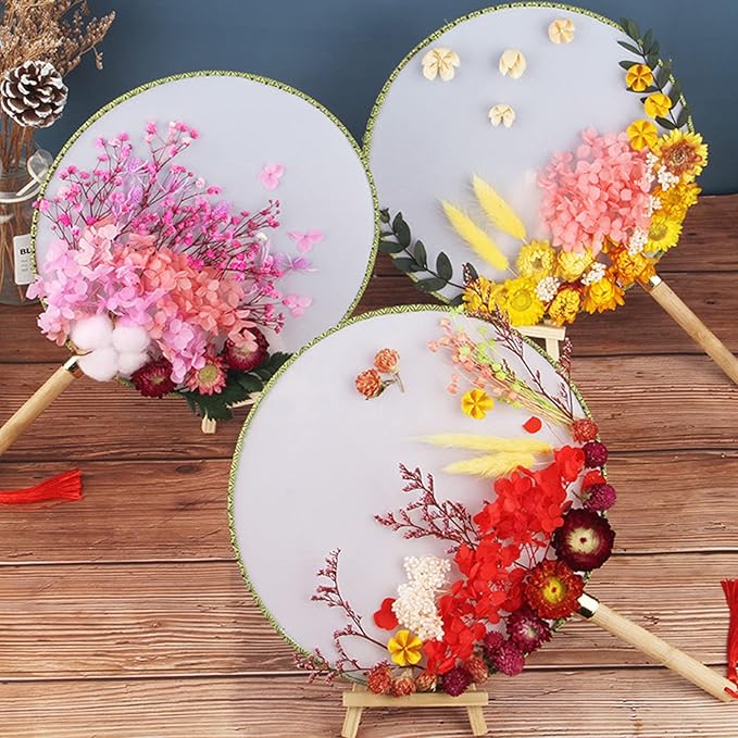 DALARAN 3 Pack Real Dried Pressed Leaf Flowers-Multiple Colorful Pressed Flowers Daisies Hydrangeas for Craft Resin Jewelry Making Art Craft DIY