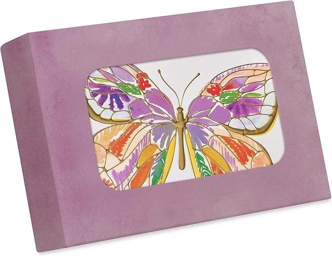 Papyrus Blank Cards with Envelopes, Bold Butterfly (12-Count)