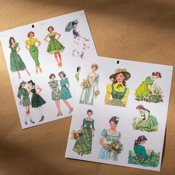 YagCu Vintage Aesthetic Scrapbook Kit, Scrapbooking and Journaling Supplies for Beginner, Junk Journal Materials, Bullet Journals Stationery, Planner DIY Arts Craft Collage, Women Adults