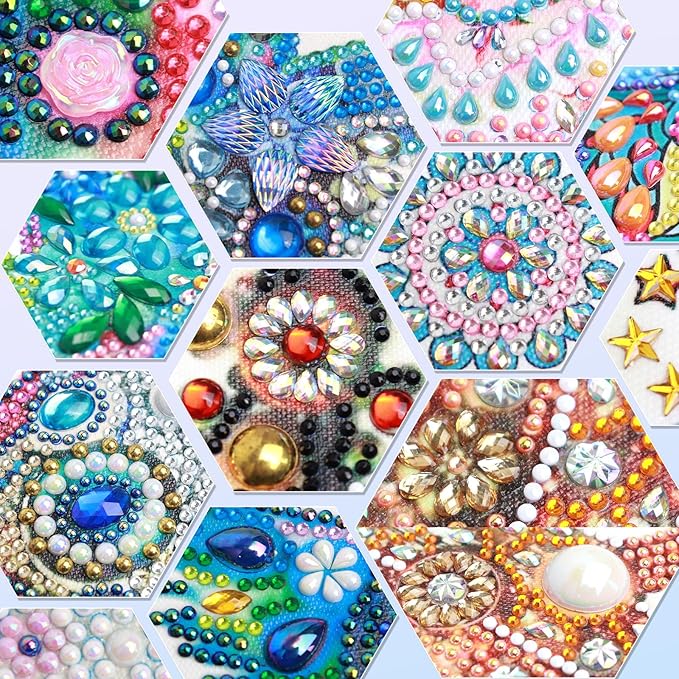 Tontut Diamond Art Painting Kit, Green Hijab Flower Lady 5D DIY Special Shape Mosaic Crafts for Beginners and Adults, can be Gifted to Family and Friends, Great for Decorating Home and Office Walls