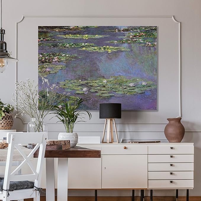 Water Lilies, 1905 01 By Claude Monet Canvas Prints Wrapped Gallery Wall Art | Stretched and Framed Ready to Hang 24X32