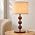 20" Vintage Farmhouse Stacked Ball Red Wood Pattern Table Lamp Desk Lamp - Image 7
