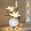 Lily Table Lamp, 3 Color Planet Night Light, Rechargeable Cordless Touch Dimming Artificial Flower Light, LED Flower Bedside Lamp Romantic Gifts for Girl Women Mom (White Lily) - Image 7