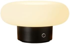 Cordless Table Lamp, Black Rechargeable Battery Operated Lamp by Meoralighting