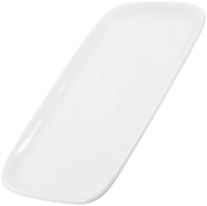 Nordic Style Ceramic Jewelry Dish White Oval Display Tray by cabilock