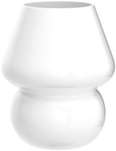 BSOD Mushroom lamp,Glass Mushroom Bedside Table Lamp Translucent Murano Vintage Style Striped Small Nightstand Desklamp Swirl Light for Home Decor, Dining, Living, Bedroom, Gift (Matte White) - Image 4