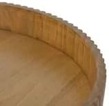 Wood Decorative Tray 16.4 Inch, Wooden Serving Tray, Farmhouse Style Round Tray for Coffee Table, Centerpiece, Shelf, or Countertop Decor - Image 4