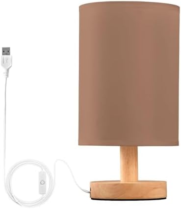 DOMIKING Terracotta Pattern Bedside Table Lamp for Bedroom Small Lamps for Nightstand Lamp with Non-Slip Base Desk Reading Lamps for Living Room Office Home Dorm Outdoor by DOMIKING
