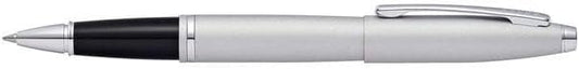 Cross Calais Refillable Rollerball Pen Presented in a Luxury Gift Box - Medium Point, Black Ink, Satin Chrome