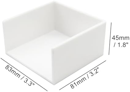 NatSumeBasics White Sticky Note Holder Pads Dispenser - Image 6