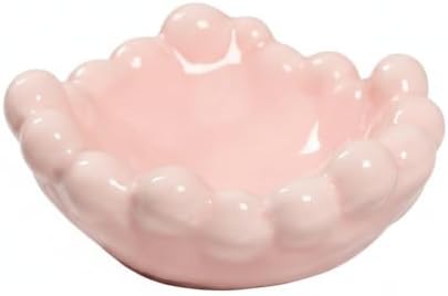 Multipurpose Ceramic Bubble Tray for Keys, Jewelry, and Coins – Versatile Desktop Organizer for Vanity, Entryway, or Office Desk (1 Piece) by Unknown