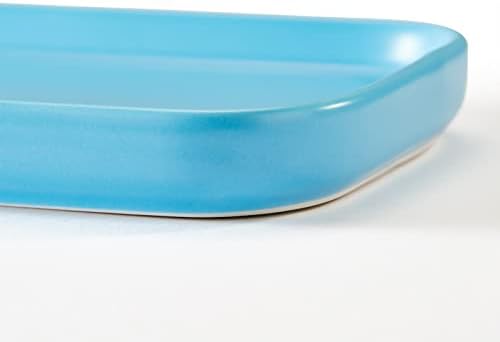 Ceramic Bathroom Tray,Kitchen Sink Organizer Tray,Cosmetics Holder (Blue) - Image 6