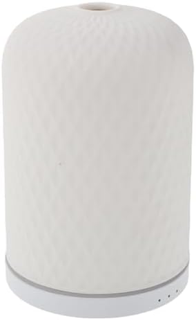ULTECHNOVO Ceramic Essential Oil Diffuser Continuous Mist Technology Minimalist Silhouette with Multi-Color Changing LED Lights Decorative Aromatherapy Diffuser for Dorms and Offices by ULTECHNOVO