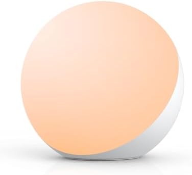 Hifree Touch Lamp, Multicolor Night Light for Kids, Small LED Table Lamp for Bedroom, Dimmable Bedside Lamp with Warm & White Light by HifreeDirect